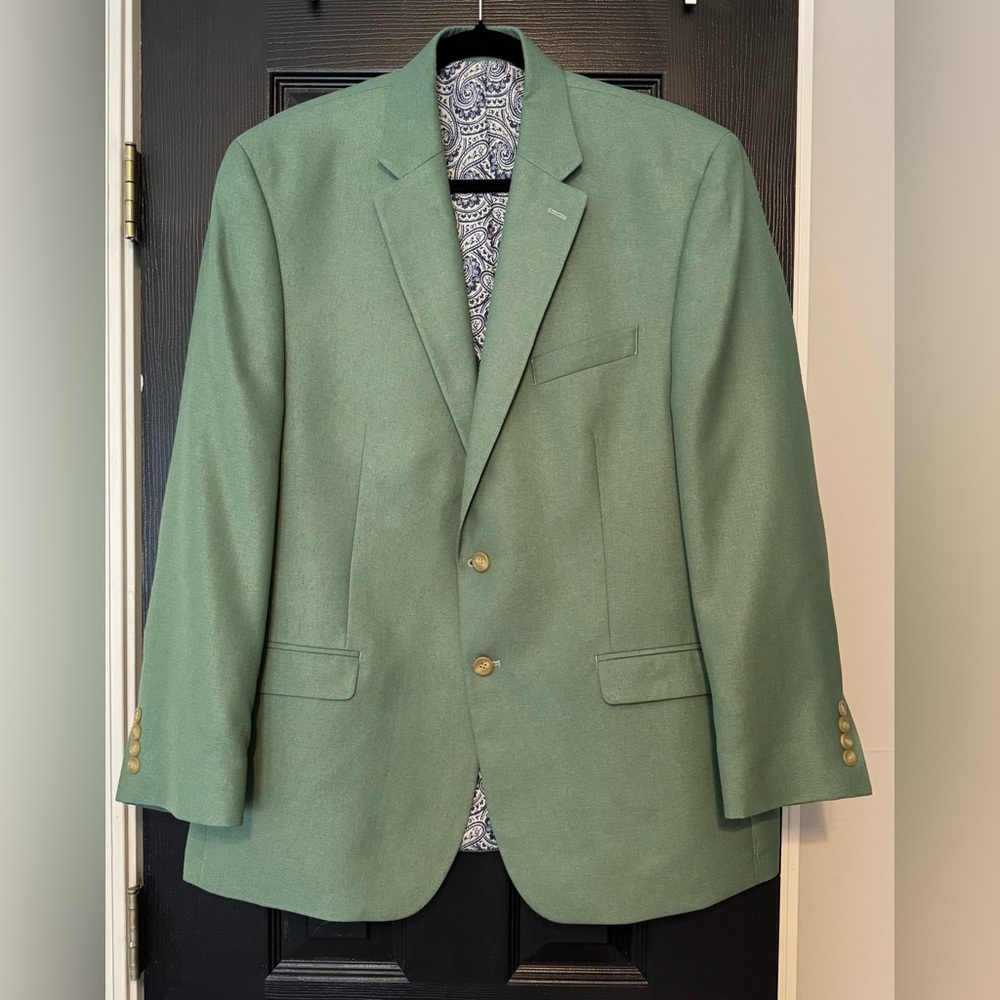 Men's Green Suit Jacket Sport Coat Large